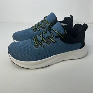 Ortho+rest Men's Wide Toe Box Ezra Walking/Running Shoe Size 6 Blue Cushioned